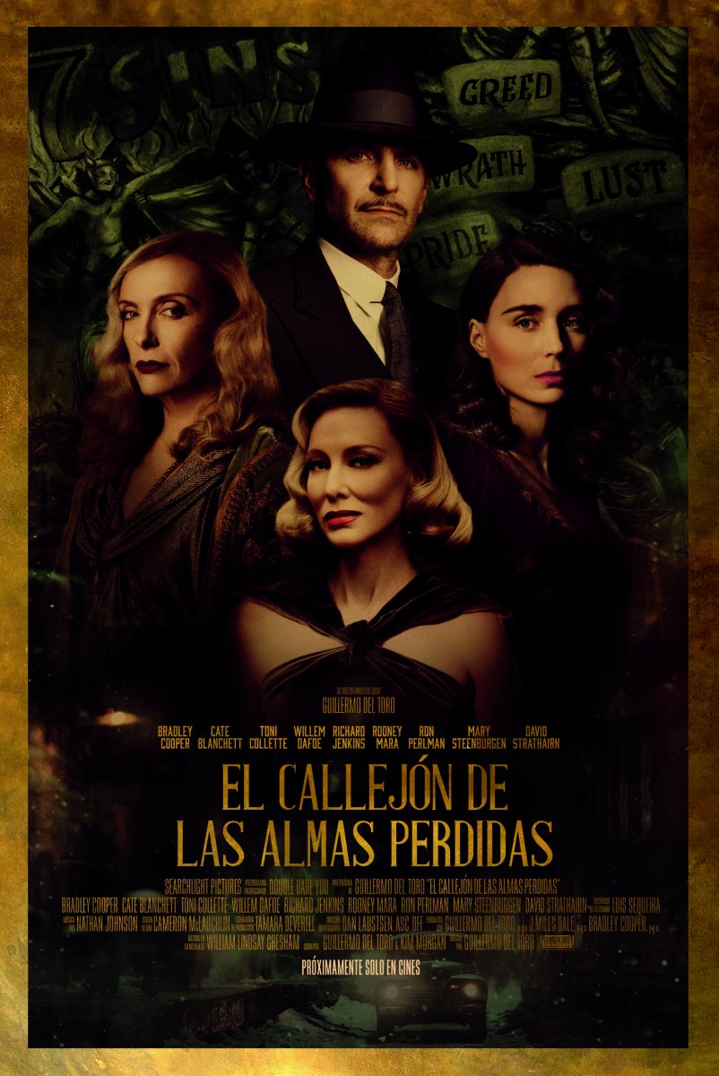 Nuevas películas de Guillermo del Toro que se podrán disfrutar Mientras que esta semana llega a las salas de cine ‘El callejón de las almas perdidas’, Netflix dio a conocer el mes de lanzamiento de la película ‘Pinocho’.