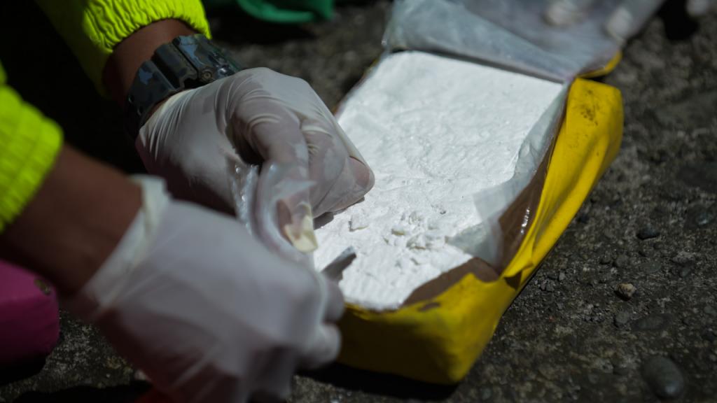 Autoridades incautan 54 kilos de coca en embarcación en Santa Marta La Armada Nacional incautó 54 kilogramos de clorhidrato de cocaína que se encontraba adherida a los motores de una embarcación fondeada en Santa Marta.