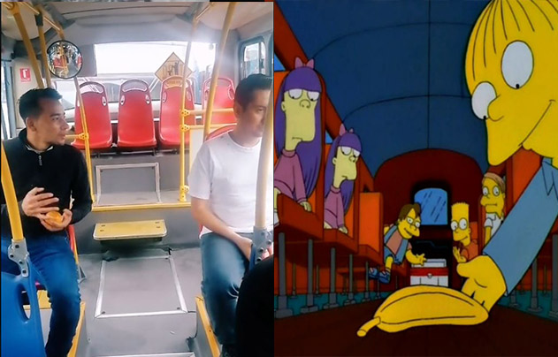 EN VIDEO: Trabajadores de TM recrean icónica escena de Los Simpson Los creadores de contenido en las redes sociales no dejan de sorprender con videos. Recientemente el tiktoker @ivansarabanda, un trabajador de TransMilenio que se ha caracterizado por recrear escenas de la famosa serie animada Los Simpson, sorprendió con un nuevo video de una famosa escena en el bus escolar de Springfield.