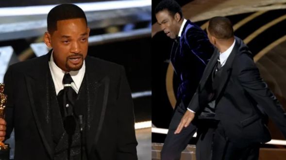 La cachetada que le dio Will Smith a Chris Rock en los Óscar Un momento épico y muy incómodo se vivió en la edición número 94 de los Premios Óscar, cuando Will Smith golpeó al comediante Chris Rock.
