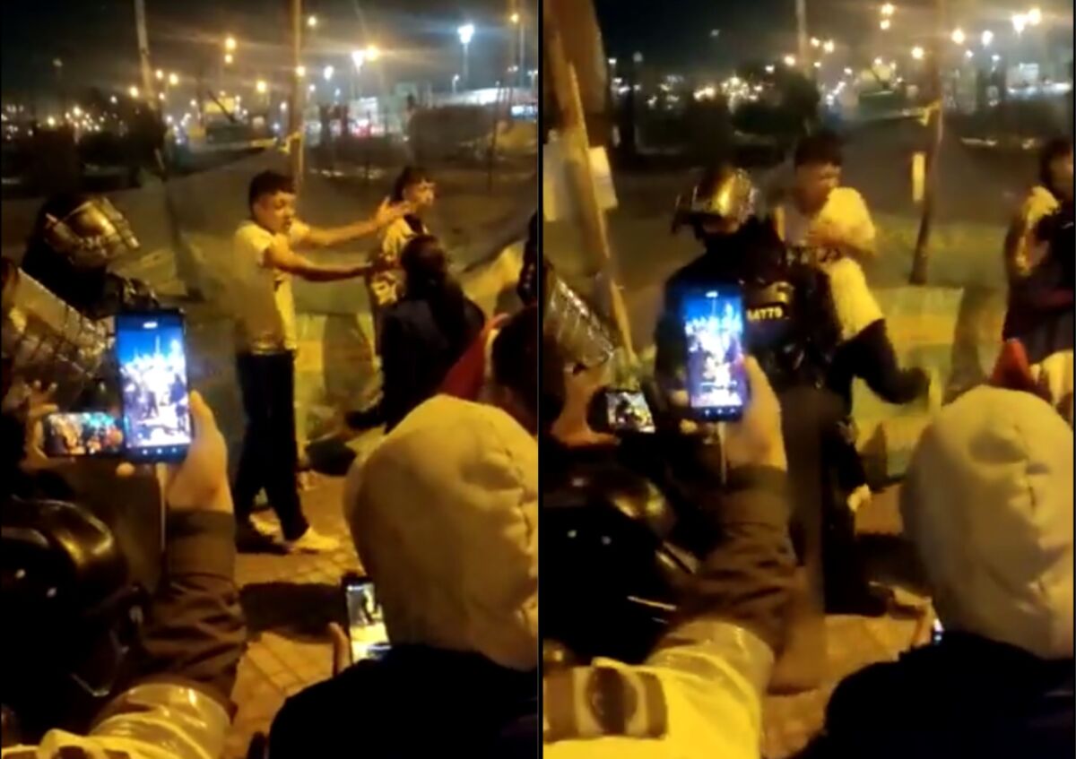 En video: ¡A correazos! así sacó una madre a su hijo de las protestas En redes circula el video donde una mamá reprende a su hijo por estar hasta altas horas de la noche protestando.