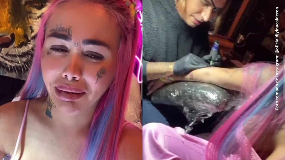 EN VIDEO: Yina Calderón lloró luego de mostrar su nuevo tatuaje La influencer Yina Calderón se hizo un nuevo tatuaje y confesó el sufrimiento que sintió, sin embargo, no fueron las agujas del tatuador las que causaron su dolor.