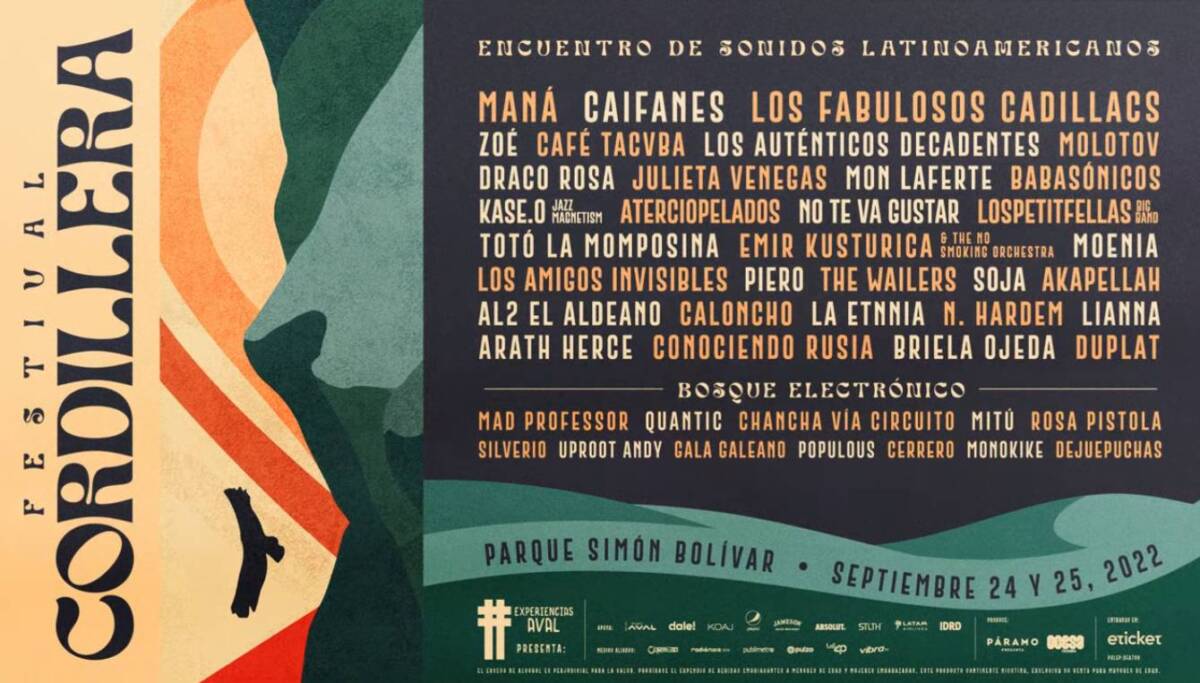 Lo que debe saber sobre el Festival Cordillera en Bogotá El próximo 24 y 25 de septiembre se llevará a cabo en Bogotá la primera edición del Festival Cordillera en el país.