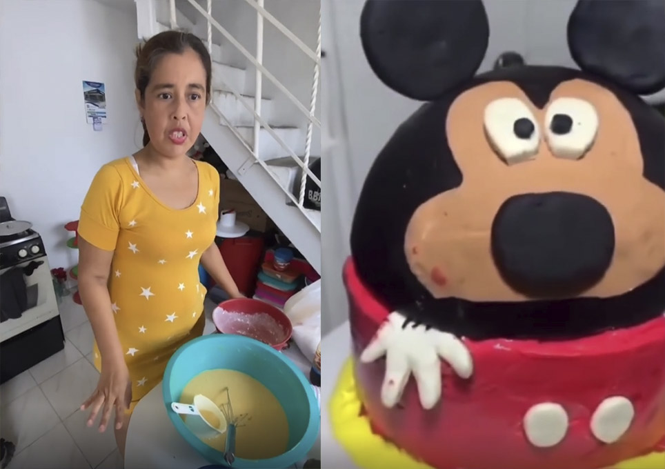 El drama de la mujer que se hizo viral por hacer una torta de Mickey Mouse Maryuris Muñoz es la mujer que recibió miles de críticas por haber entregado un pastel de cumpleaños de Mickey Mouse que no quedó como los clientes lo habían pedido.