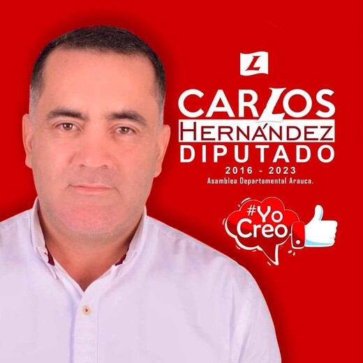Asesinan a diputado de Arauca, Carlos Hernández Las autoridades confirmaron el asesinato del diputado liberal de Arauca, Carlos Hernández, en la vía entre Fortul y Arauca.