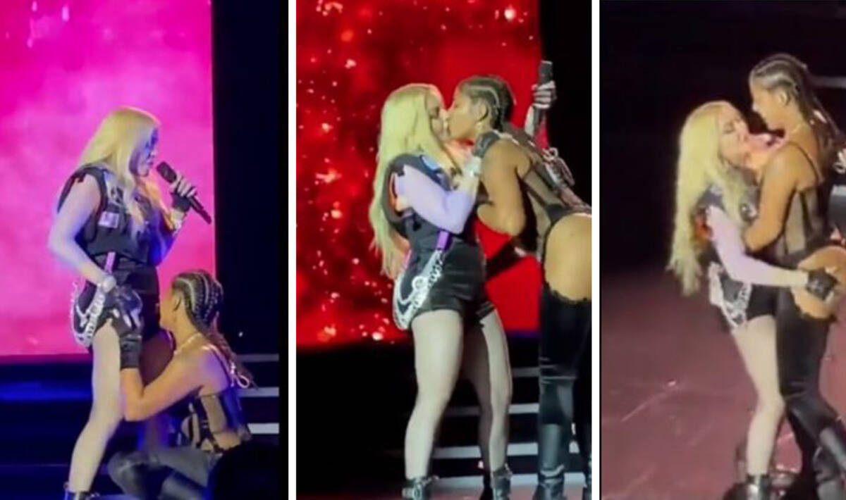 Madonna se dio tremendo beso con Tokischa en evento del orgullo gay La cantante Madonna se dio un 'candente' beso con la dominicana Tokischa durante un evento del orgullo gay llamado “Gay Pride”, que se llevó a cabo en la ciudad de Nueva York, dejando a los asistentes emocionados e impactados.