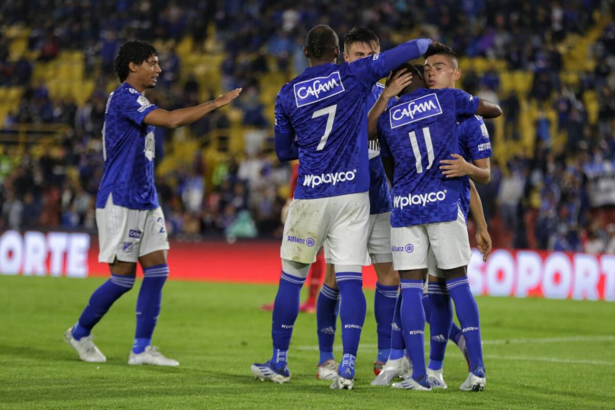 Millos goleó y quedó a un paso de las semifinales de Copa Millonarios hizo la tarea este miércoles en la noche en el estadio El Campín y derrotó 3-0 a Fortaleza, el único sobreviviente de la B, en el partido de ida de los cuartos de final de la Copa BetPlay 2022.