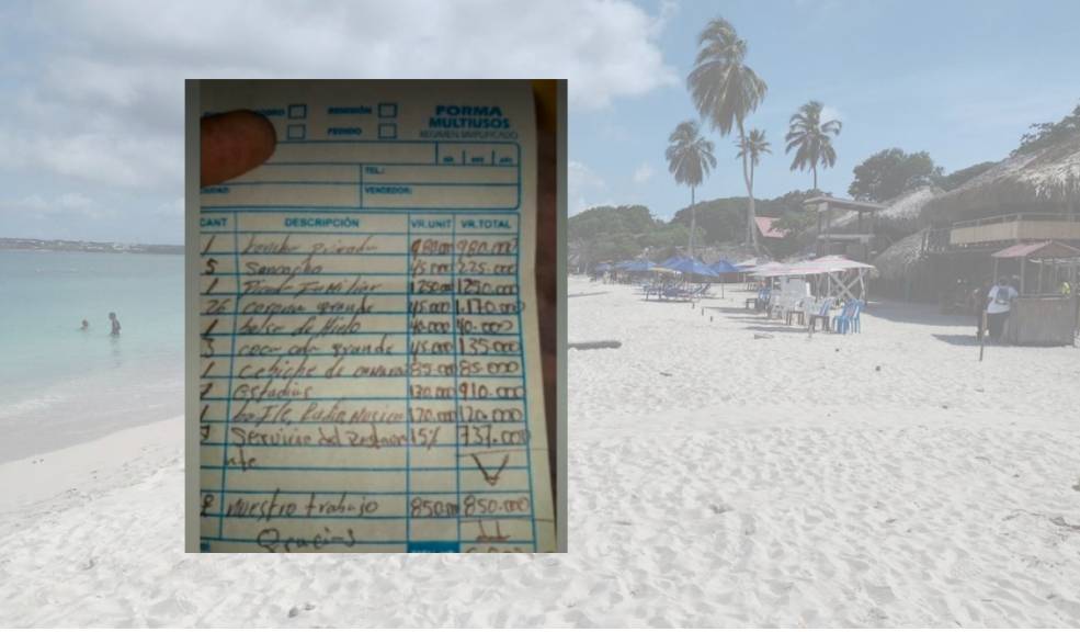 Les cobraron $6,5 millones por un almuerzo a turistas en Cartagena Una familia mexicana tuvo que pagar $6'502.000 por un almuerzo en Playa Blanca. Los turistas se fueron sin poder denunciar el abusivo hecho porque el CAI no estaba funcionando.