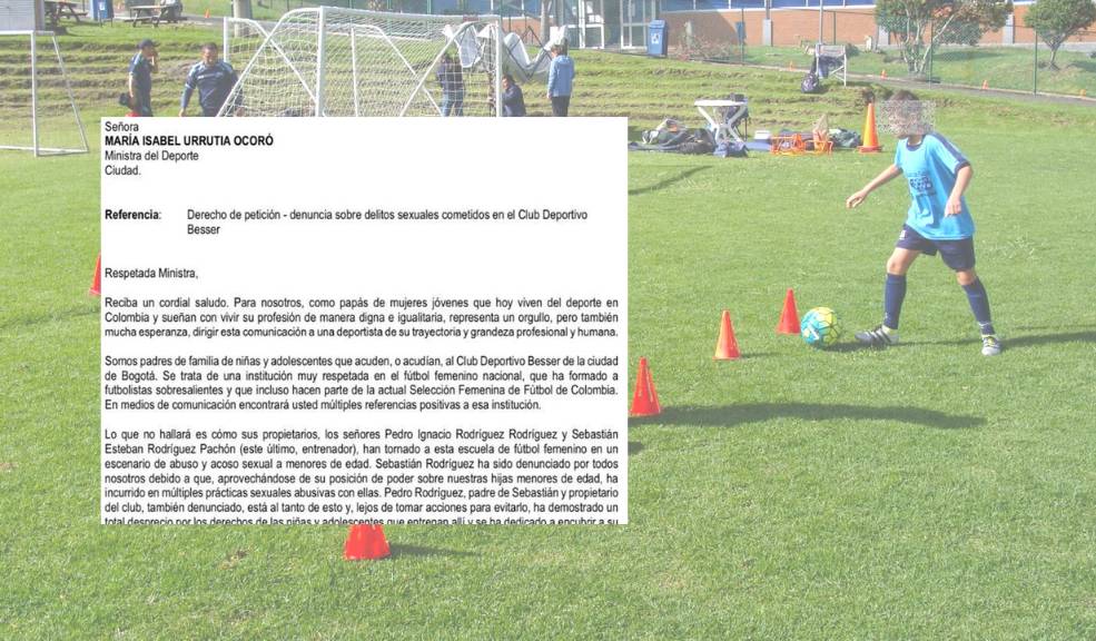 Denuncian caso de abuso sexual en club de fútbol El indignante caso de abuso y acoso sexual se presentó en el Club Deportivo Besser, ubicado en Bogotá; padres de familia afirman que pese a las denuncias que le hicieron a los directivos de la escuela, no se ha hecho nada.