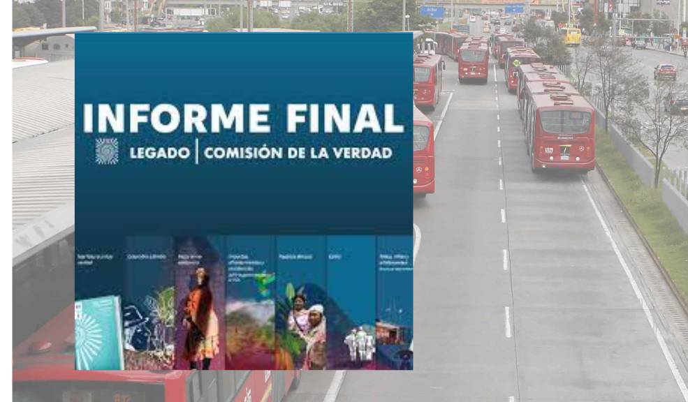 Se leerá el informe de la Comisión de la Verdad hasta en TransMilenio Esta nueva estrategia busca que los ciudadanos conozcan a detalle todo el conflicto colombiano. Se leerán los informes en parques, calles, TransMilenio y diferentes escenarios públicos.