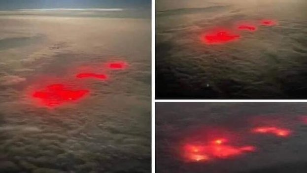Increíble: las extrañas luces rojas que aparecieron en el Océano Pacífico Gracias a una publicación que se ha viralizado en redes sociales, se pudo observar unas gigantescas luces rojas que adornaban el cielo del Océano Pacífico.