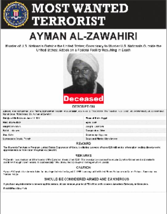 ¿Quién era el líder de Al Qaeda que fue abatido por los gringos? Al Zawahiri, tenia 71 años de edad, y estaba al frente de Al Qaeda tras la muerte de Osama bin Laden en 2011 a manos de un comando estadounidense en Pakistán.