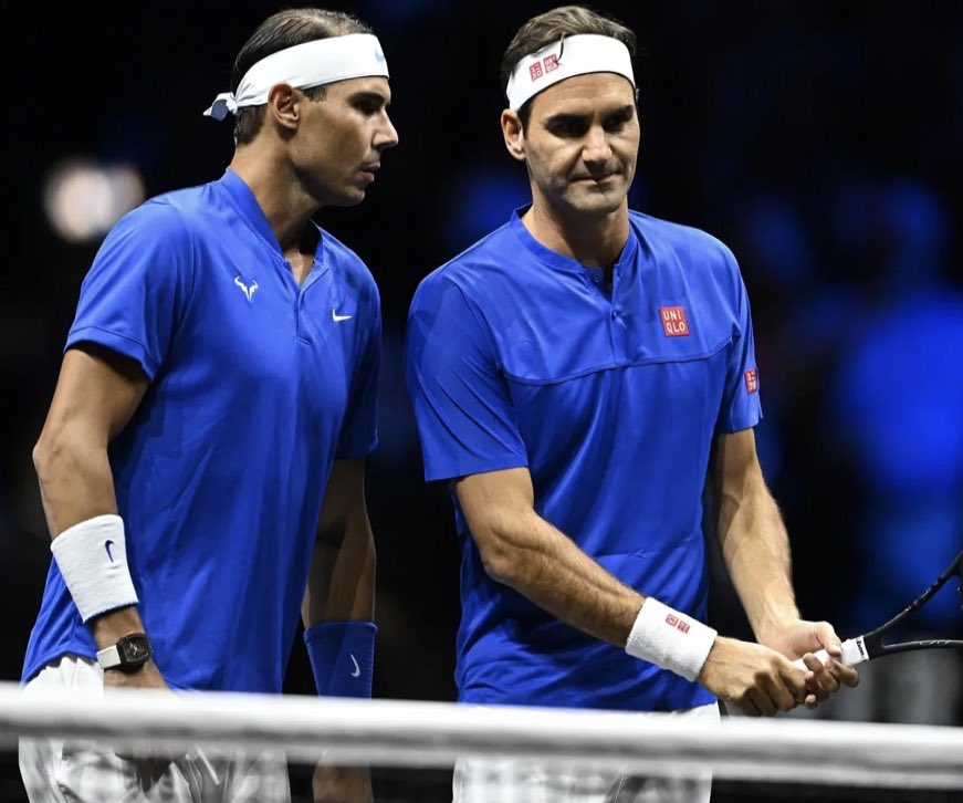 En imágenes: el último partido de la leyenda, Roger Federer El último partido de la carrera tenística del suizo Roger Federer comenzó este viernes en Londres, con ocasión de la Laver Cup, en un encuentro de dobles haciendo pareja con el español Rafael Nadal, que se enfrentan a los estadounidenses Jack Sock y Frances Tiafoe.