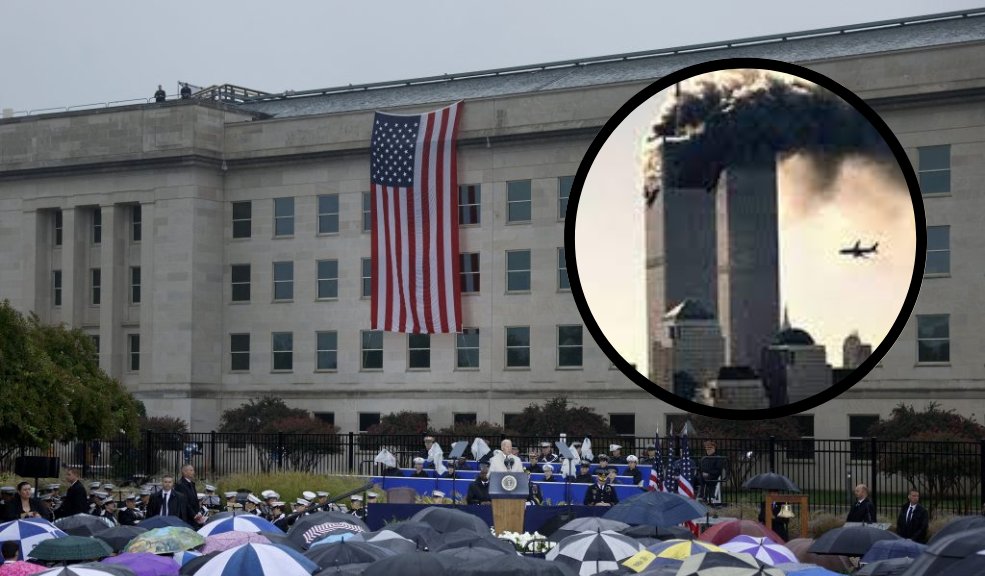 EE. UU. honra la memoria de víctimas del 11-S, a 21 años de los atentados Entre el público, la vicepresidenta Kamala Harris escuchó la larga lista de nombres de víctimas. Biden participó en otra ceremonia, en el Pentágono.