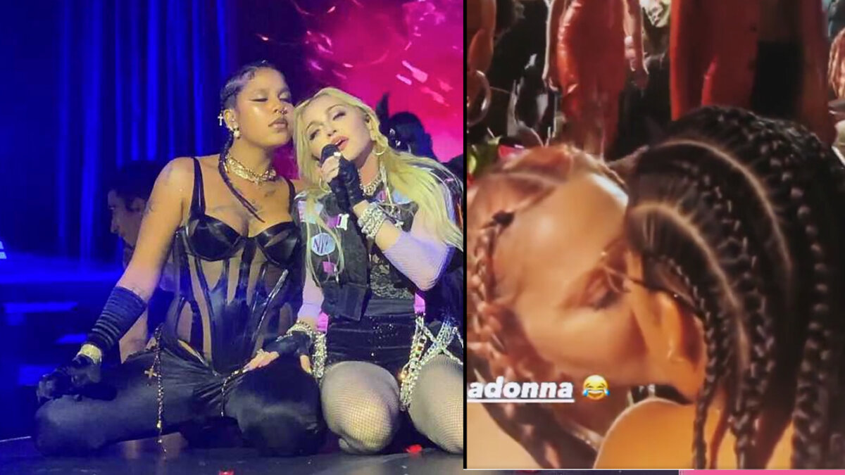 Madonna se vuelve a dar tremendo beso con Tokischa Las cantantes Madonna y Tokischa nuevamente son tendencia en las redes sociales, pues otra vez se besaron en público.