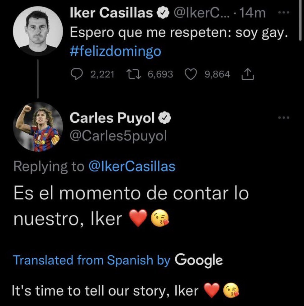 "Soy gay", hackean cuenta de Íker Casillas El mundo del fútbol despertó este domingo con una nueva noticia, pues a través de Twitter, el exportero del Real Madrid, Íker Casillas, confesó ser gay, y pidió total respeto.