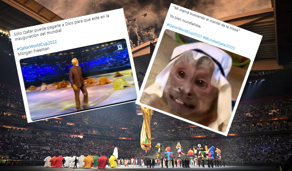 Los memes que dejó el inicio del Mundial de Catar 2022 Este domingo 20 de noviembre, arrancó en territorio árabe el Mundial de Catar, donde se protagonizó tremendo show inaugural, donde la frase clave fue, la unión más allá de que parte del mundo se venga.