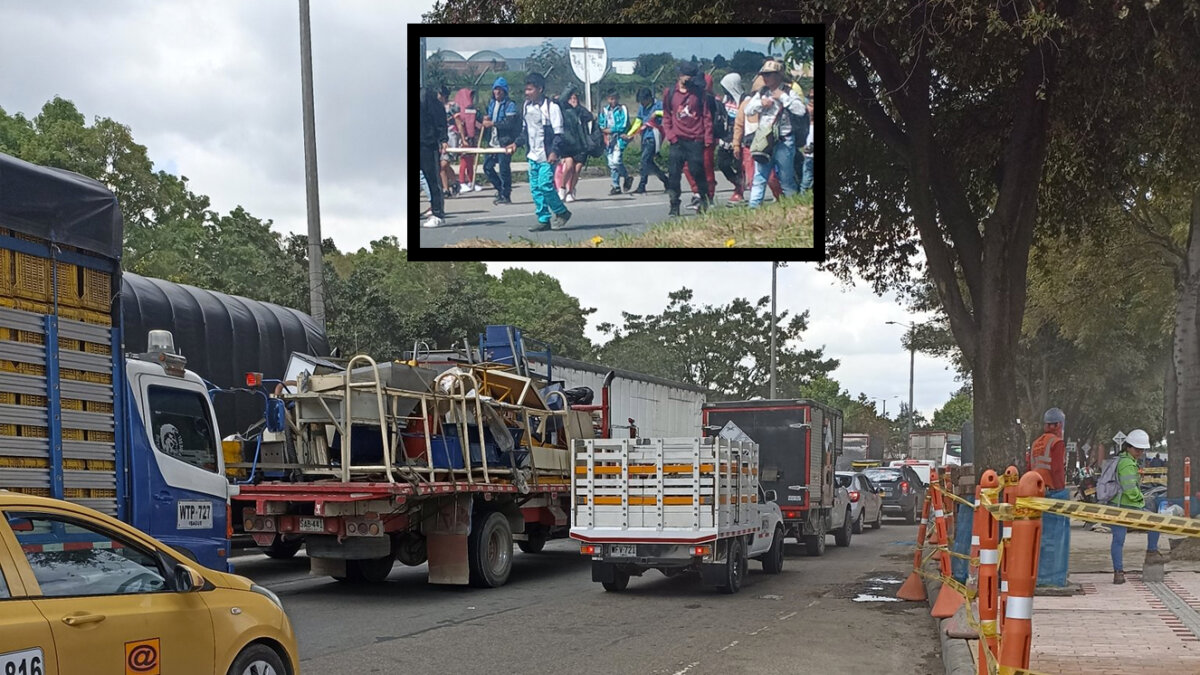 A esta hora: afectación en la movilidad de la Calle 80 por protestas Desde la mañana de este lunes, la Calle 80 se ha visto afectada debido a unas protestas que se registran a lo largo de este corredor vial por parte de un grupo de indígenas Embera, evitando la entrada y salida de vehículos hacia varios municipios de Cundinamarca.
