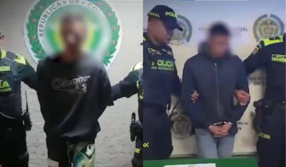 Policía capturó a 2 bandidos acusados de hurto y homicidio La Policía de Bogotá logró la captura de 2 sujetos señalados de hurto y homicidio en las localidades de Santa Fé y Ciudad Bolívar.