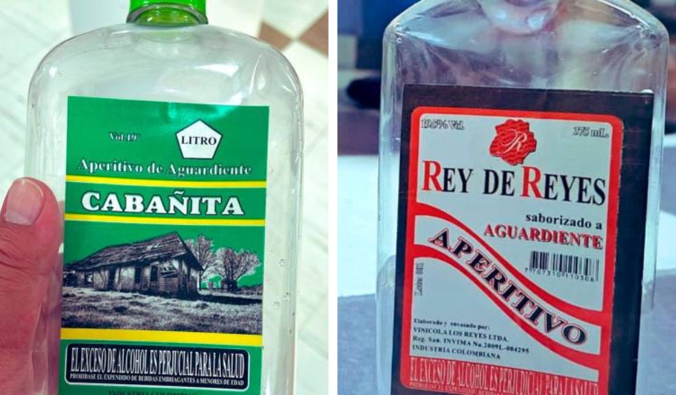 ¡Pilas! ya van 19 muertos por consumo de licor adulterado en Bogotá Rey de Reyes y Cabañita, son las marcas de licores adulterados, los cuales tienen la presencia de metanol, sustancia que produjo la intoxicación fatal de 16 personas en la capital y las otras 3 en Soacha.
