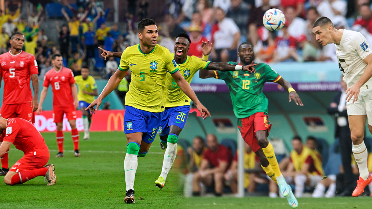 Brasil - Camerún y Serbia - Suiza se disputan un cupo a octavos del Mundial Brasil Vs. Camerún