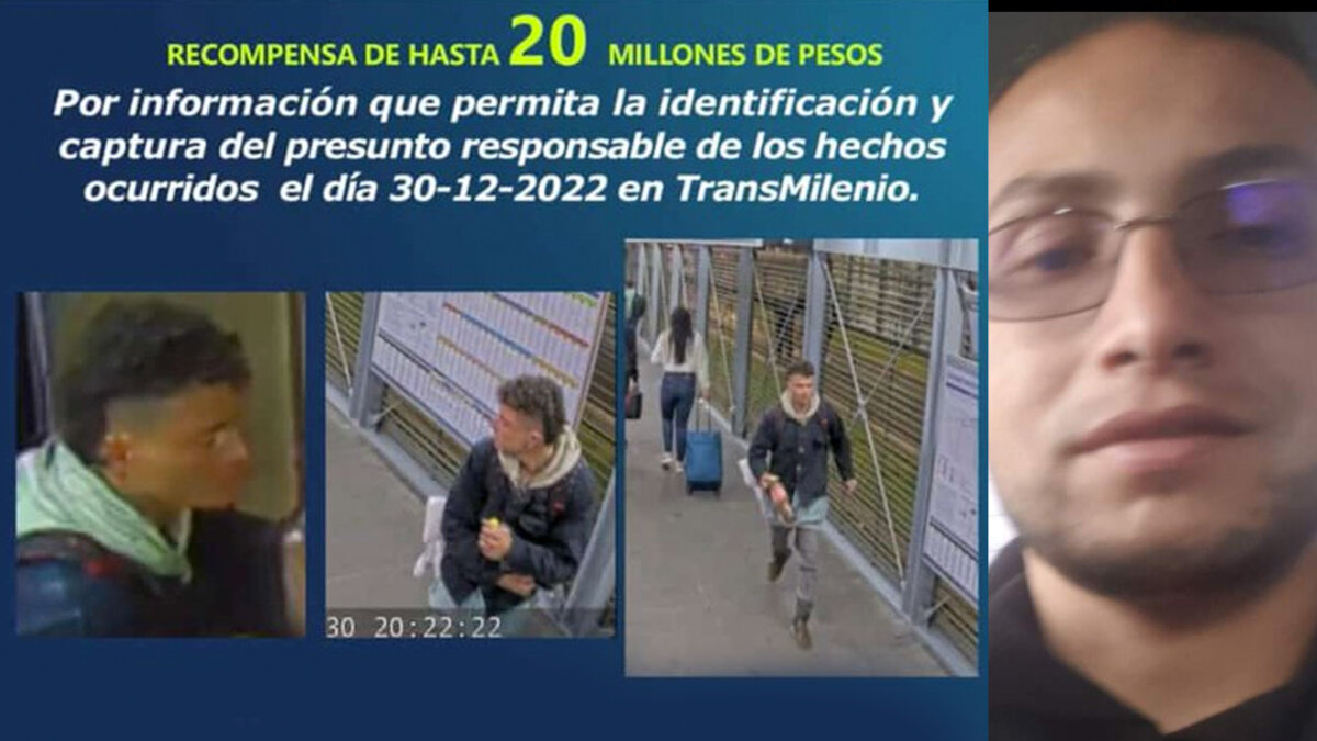 Este es el sujeto que habría asesinado a joven en TransMilenio La Policía Metropolitana de Bogotá publicó el cartel del presunto homicida en Transmilenio el pasado 30 de diciembre.