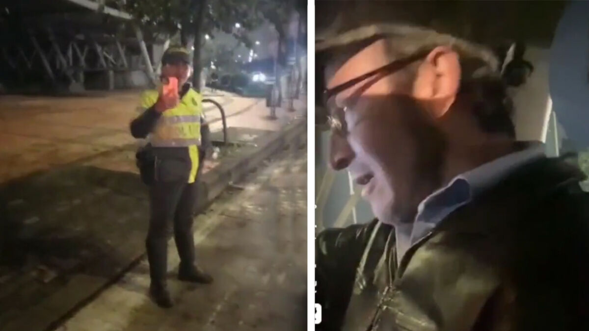 Indignante: policía le pegó cachetada a taxista en Bogotá En redes sociales circula el indignante video entre una oficial de tránsito y un taxista, en el que la uniformada le metió tremenda cachetada al conductor.