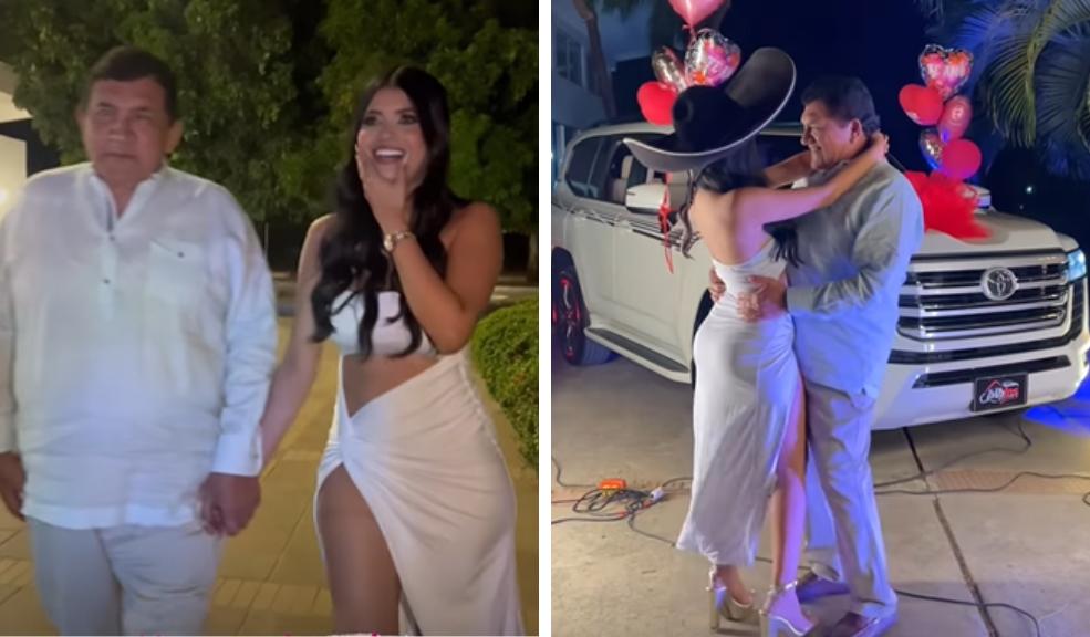 Poncho Zuleta le regaló lujosa camioneta a su joven novia Sigue la polémica por la sorpresiva relación entre el cantante vallenato 'Poncho' Zuleta y la la periodista que es 42 años menores que él, María Marriaga.