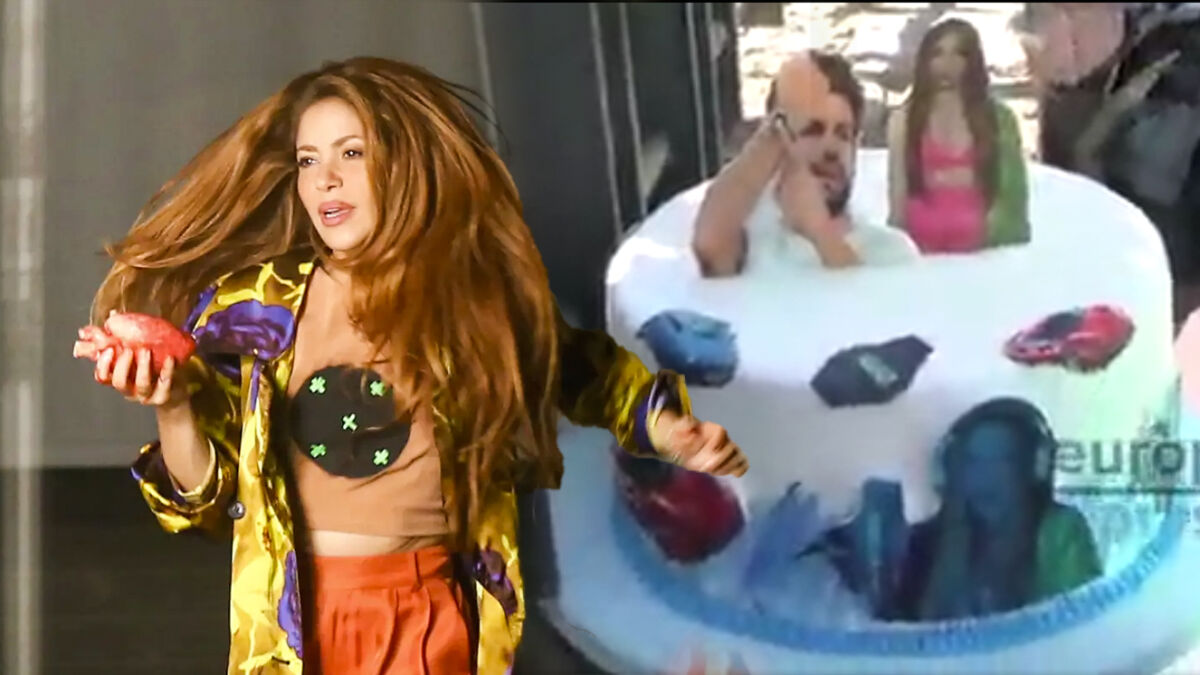 Le enviaron torta de cumpleaños a Shakira con Piqué incluido Durante la celebración del cumpleaños número 46, Shakira recibió una torta en la que aparecía una foto suya de la sesión con Bizarrap, con la cara de Piqué y un Twingo.