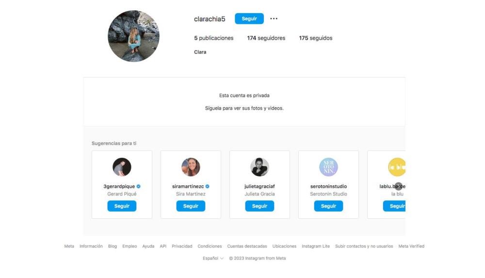 Clara Chía dejó de esconderse en redes y activó su perfil de Instagram La nueva novia del exfutbolista Gerard Piqué, por fin se dejó ver en su perfil de Instagram.