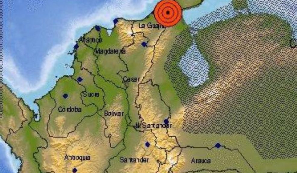Nuevo sismo se presentó este domingo en Colombia Un fuerte temblor sacudió al país este domingo, según se conoció el epicentro fue en La Guajira.