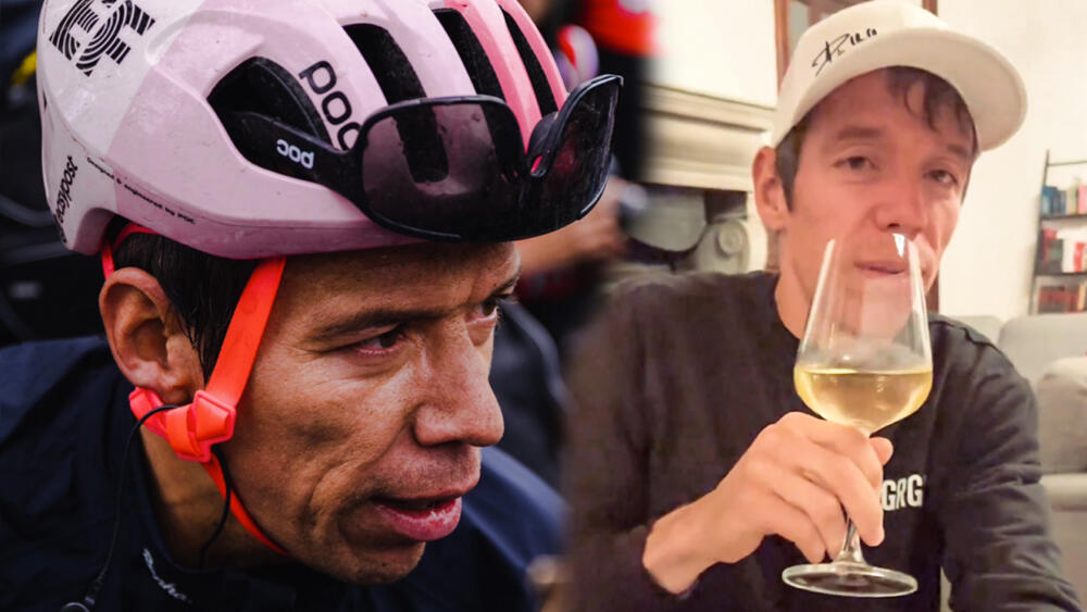 En video: Rigo ahogó sus penas tras salir del Giro de Italia 'Rigo' aclaró que le gusta más el 'Guaro' que el vino.