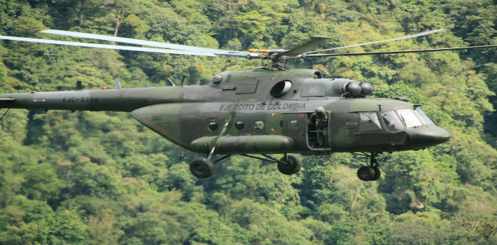Ejército busca ametralladora que se le cayó accidentalmente de un helicóptero
