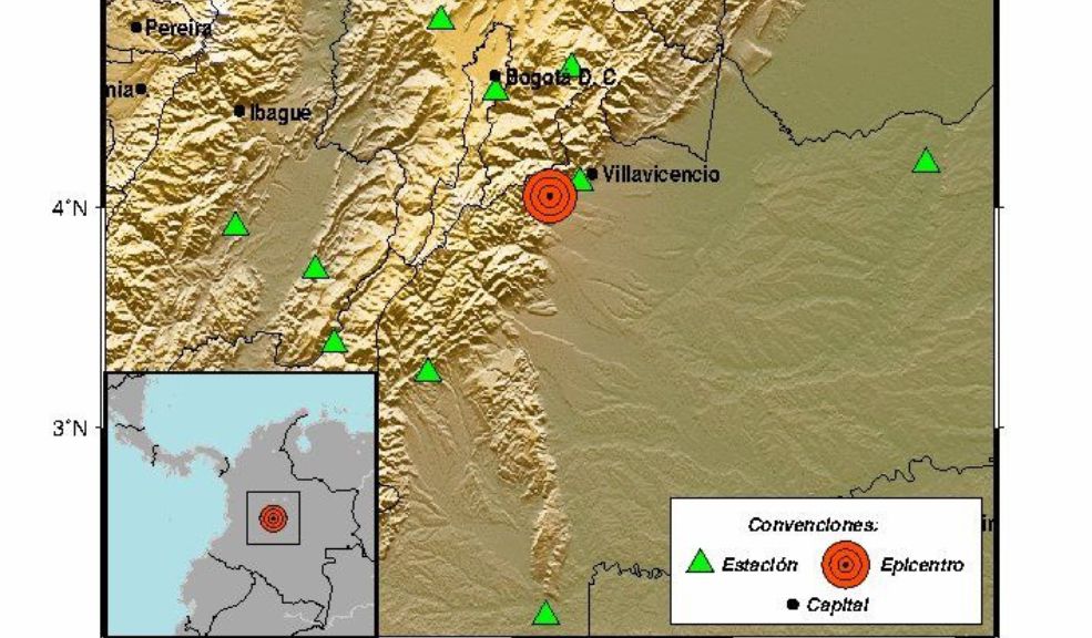 Fuerte temblor sacudió a Colombia en la madrugada de este domingo
