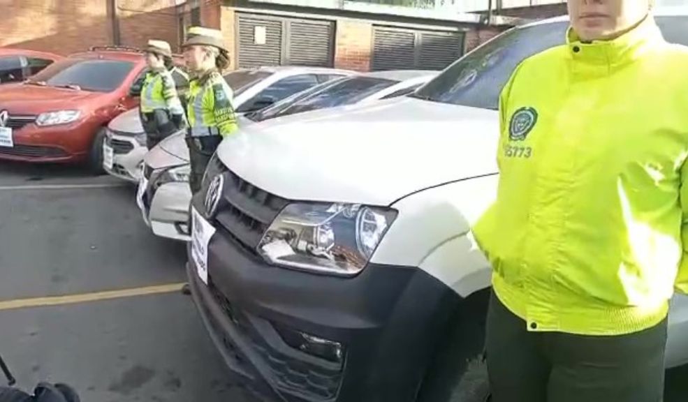 Policía de Tránsito de Bogotá logró recuperar 72 vehículos robados