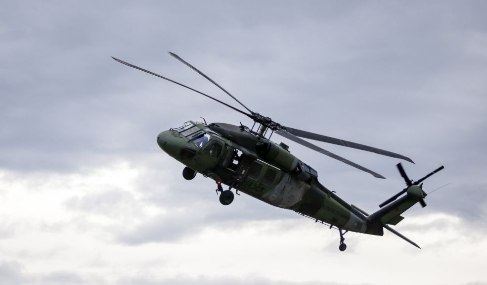 Ejército busca ametralladora que se le cayó accidentalmente de un helicóptero