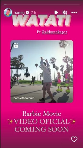 Así suena la nueva canción de Karol G para la película de Barbie Cada día son más los detalles que se conocen sobre el tema y la cinta en donde participará la paisa Karol G.