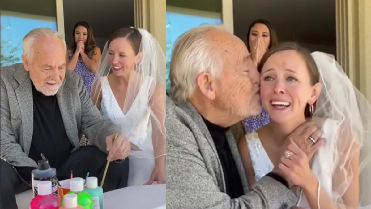 Conmovedor: padre con Alzheimer reconoció a su hija el día de su boda En video quedó registrado el momento en el que un padre que padece Alzheimer logra recordar a su hija justo el día de su boda.
