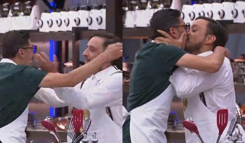 Escándalo por famosos actores que se besaron en pleno programa de 'Masterchef Celebrity' Los actores Juan Pablo Barragán y Jairo Ordóñez protagonizaron candente beso luego de ganar una competencia en el reality de cocina.