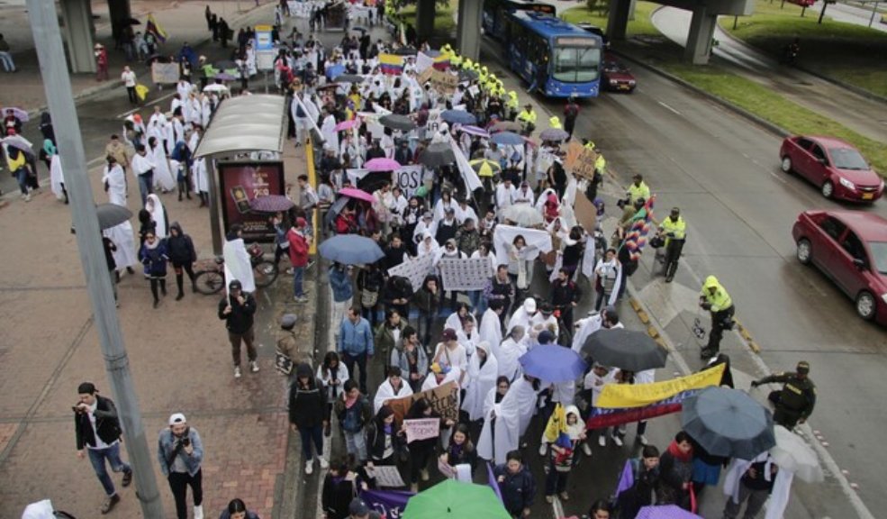 Estos son los puntos de concentración para las marchas de hoy en Bogotá Este martes se dio inicio a una jornada de protestas en contra del Gobierno de Gustavo Petro.