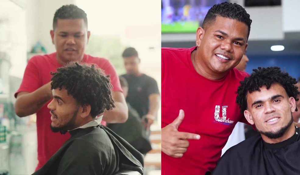 Luis Díaz causó furor tras llegar a una barbería en Barranquilla Toda una sorpresa se llevaron los transeúntes cerca a una barbería en Barranquilla, tras la llegada de Luis Díaz para realizarse un corte de cabello, y donde más de uno aprovechó para tomarse una foto con el guajiro que la rompe con el Liverpool y la Selección Colombia.