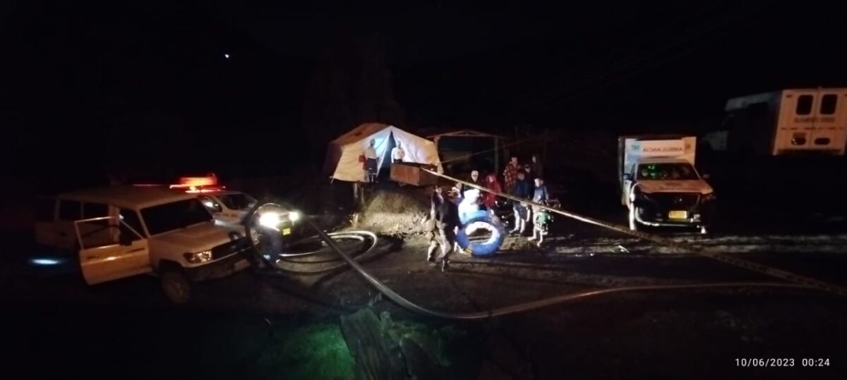 Dos mineros quedan atrapados por inundación en una mina de Zipaquirá