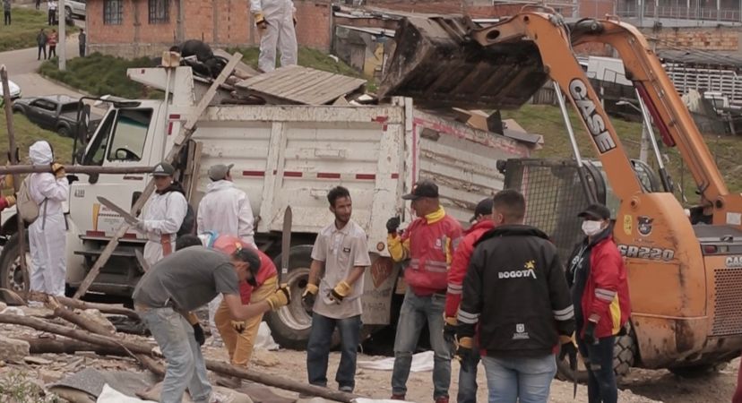 Desmontaron 11 viviendas en zona de alto riesgo de Ciudad Bolívar
