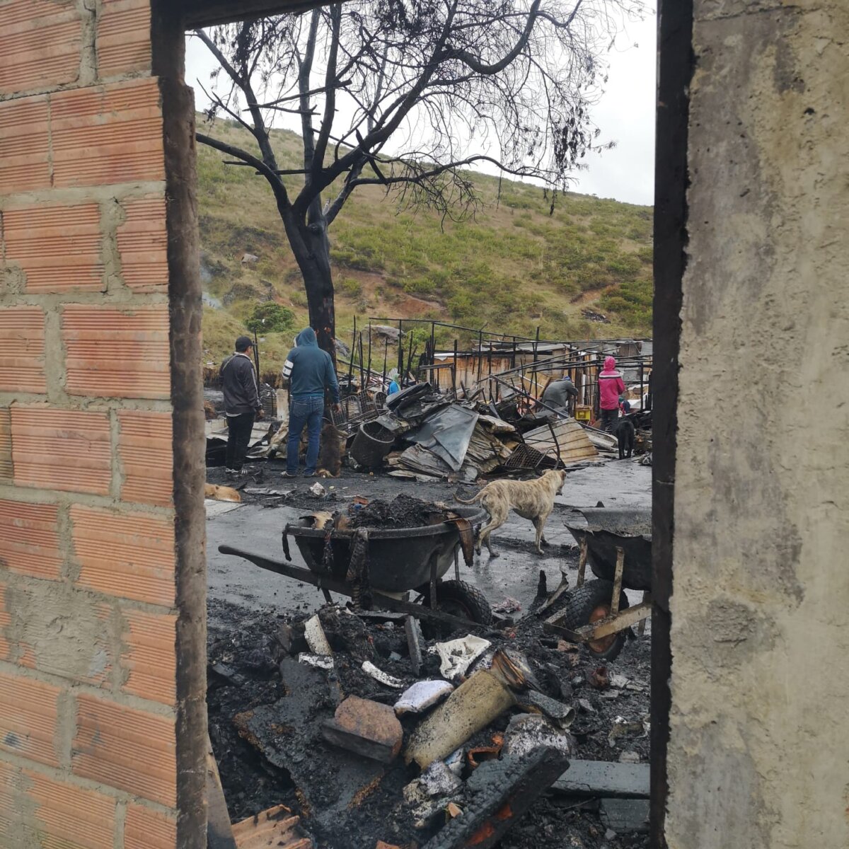 La devastación tras las llamas: el día después del incendio en Ciudad Bolívar Cerca de las cinco de la tarde de este martes se presentó un grave incendio en el sector del Paraíso, en la parte alta de la localidad de Ciudad Bolívar.