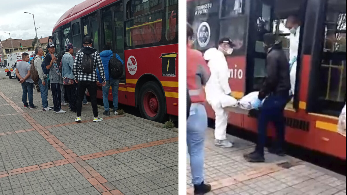 ÚLTIMA HORA: Una mujer falleció al interior de un bus de TransMilenio El hombre habría sufrido una muerte natural al interior del articulado.