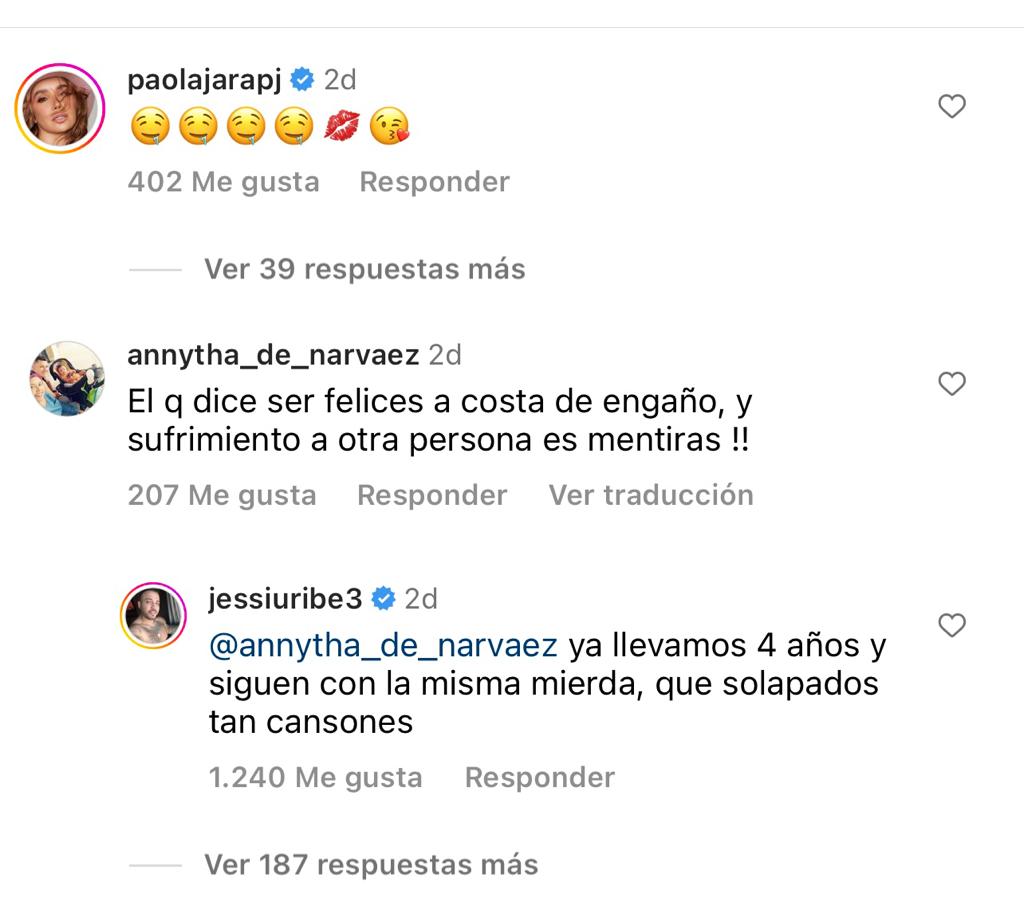 "Siguen con la misma mier**": Jessi Uribe estalló contra un seguidor Jessi Uribe se cansó de los comentarios que le dejan sobre su relación con Paola Jara y esto fue lo que le respondió a un fan.