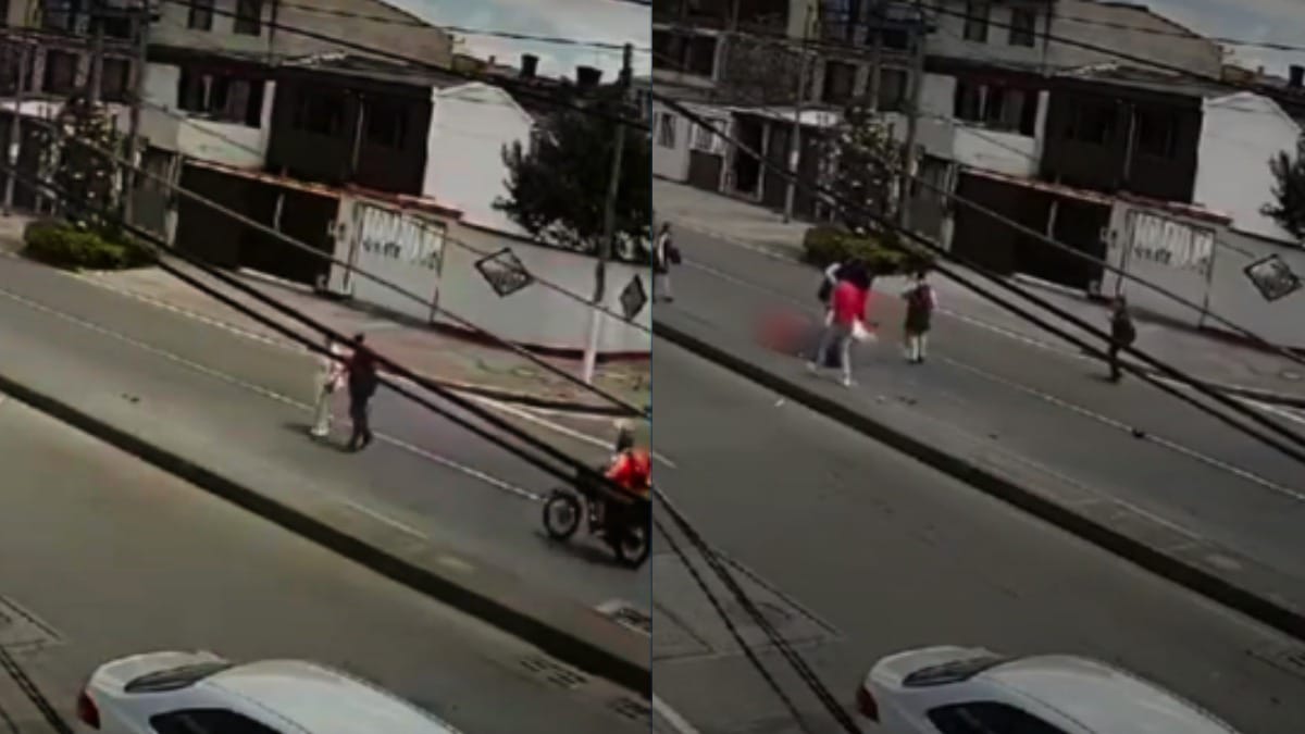EN VIDEO: Pareja de abuelitos fueron arrollados por motociclista en Engativá En video quedó registrado el momento en el que una pareja de abuelitos es arrollada por un motociclista que termina huyendo. Los abuelos se encuentran en grave estado de salud.