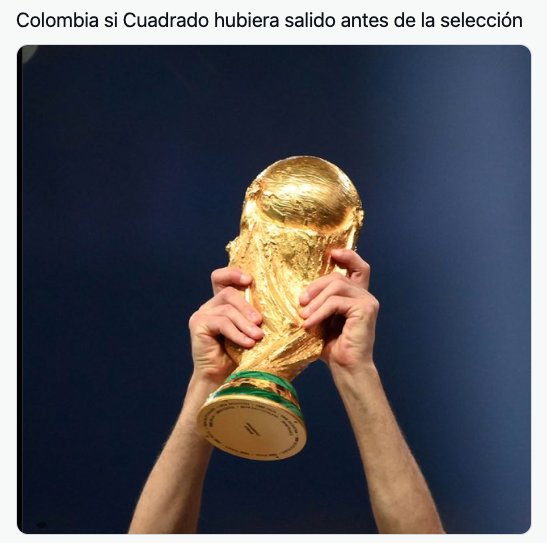 Le traemos los memes que dejó el partido de Colombia y Venezuela La Selección Colombia del técnico Néstor Lorenzo continúa invicta: tuvo un buen inicio en las eliminatorias sudamericanas rumbo al Mundial de 2026. El primer reto fue Venezuela y pese a que sufrieron para marcarles, al final los colombianos terminaron ganando, resultado que ha sido normal en la historia de los encuentros de estos dos equipos. 