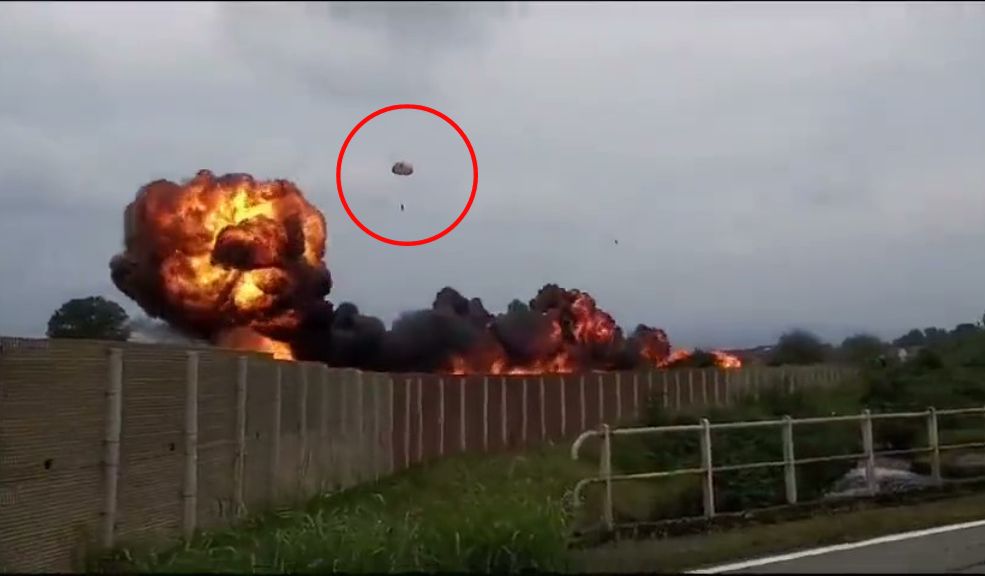 EN VIDEO: Avión de la Fuerza Aérea de Italia sufrió impactante accidente