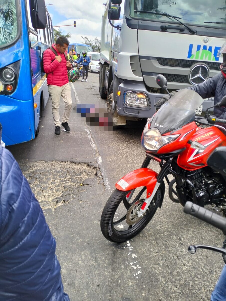 Fatal accidente de tránsito deja un motociclista muerto en Ciudad Bolívar